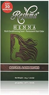 Reshma Beauty 30 Minute Henna Hair Color Infused with Goodness of Herbs (Dark Brown, Pack Of 1)