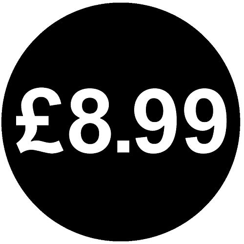 30mm Price Stickers Pack of 500 - Black - £8.99