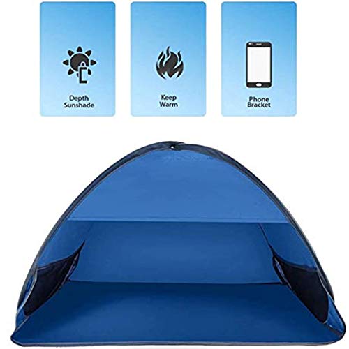Beach Sun Shelters,Instant Sun Shade Canopy Head Popup Canopy Automatic Shade Tent For Camping Fishing Hiking Picnic Portable Sun Shelter Windproof Waterproof With Mobile Phone Stand #TOP7