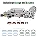 Aluminum Engine Oil Cooler 926-959 Oil Filter Housing Adapter Sensor Gaskets fit for 2017 2018 Dodge Charger Journey Challenger Chrysler 200 300 Jeep Wrangler Cherokee Ram Promaster V6 3.6L 68310865AB