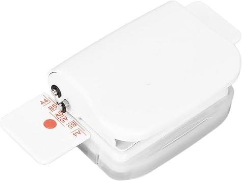 Mini Manual Binding Machines Multipurpose 6 Holes Cinch Book Binding Machine Punching 5 Sheets for 30 Holes B5 26 Holes A5 20 Holes for Home Office White
