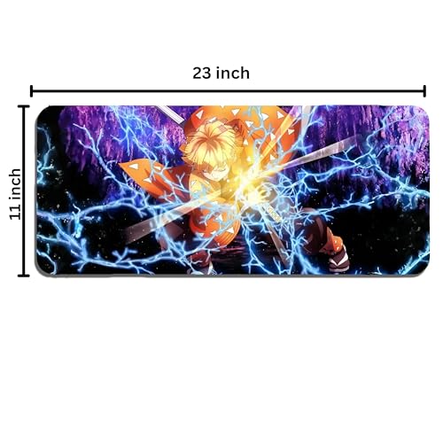 Image of XL Extended Gaming Mouse Pad | XXL Large Desk Mat 60x30cm for Laptop & PC | Non-Slip Rubber Base, Waterproof, Durable & Smooth Surface | Office, Gaming & Study