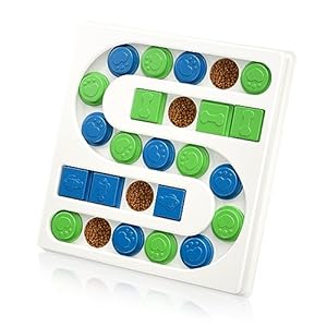 Dog Treat Puzzle,Dogs Food Puzzle Feeder Toys for IQ Training,Interactive Dog Toys, Mental Enrichment