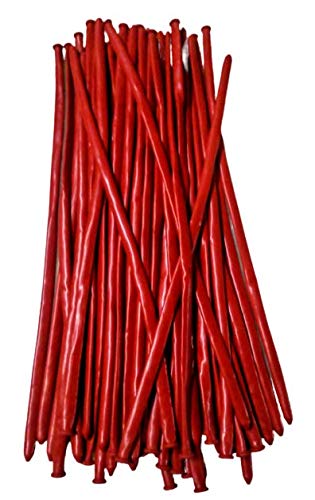 Image of long Modelling, Twisting, Tube Balloons, Pack of 100 (Red)