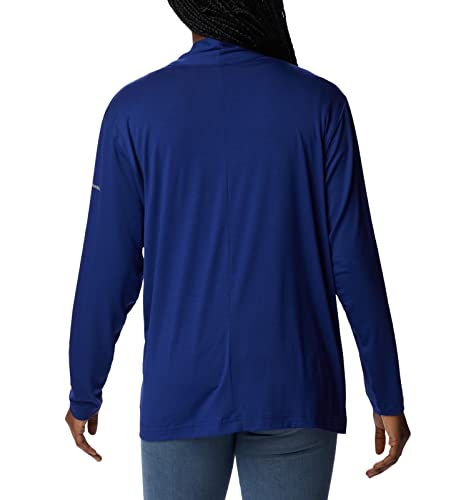 Columbia Women's Anytime Knit Layering Long Sleeve, Dark Sapphire, X-Large #TOP1