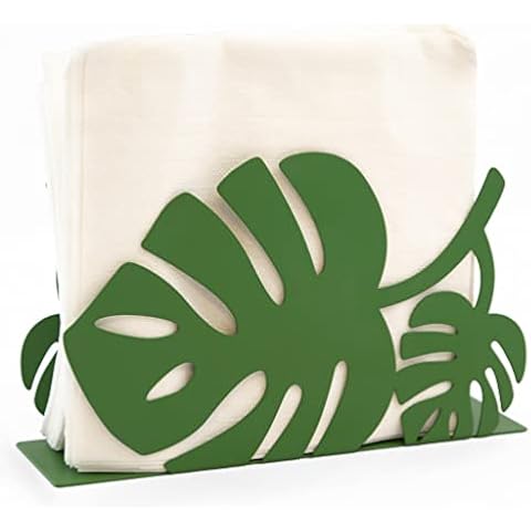 Mango Steam Tabletop Napkin/Tissue & Letter Holder For Home, Kitchen, Restaurants (Leaf, Green) Cover
