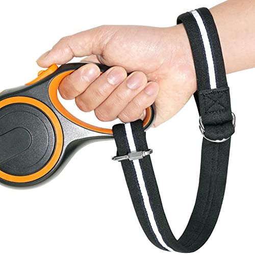 Reflektierende, kurze Hundeleine, extra Schicht, Sicherheit für einziehbare Hundeleine oder Baby-Kinderwagen, Rollstuhl-Sicherheits-Handgelenkschlaufe Cover