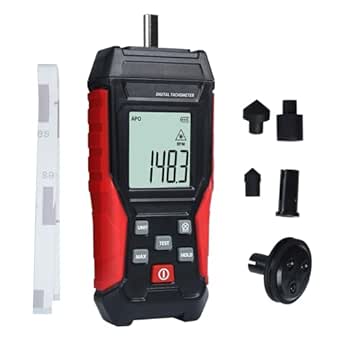 JuviPerpric Digital Tachometer, 2-in-1 RPM Tachometer Handheld Contact ...