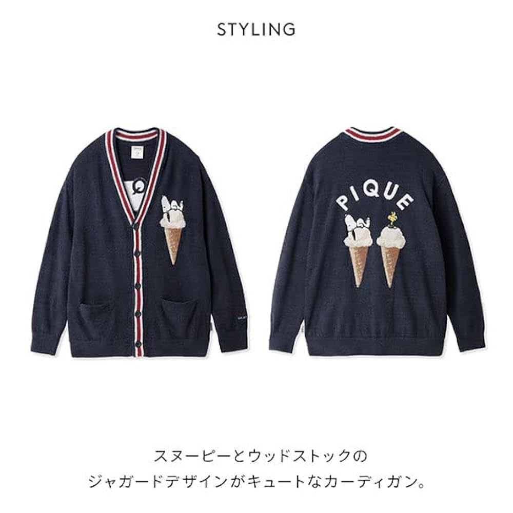 ジェラートピケ 【HOMME】スヌーピー オラフ カーディガン ジェラート ジェラートピケ 【HOMME】スヌーピー オラフ カーディガン ジェラート