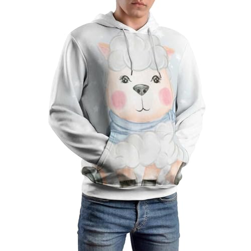 Sweat à capuche mouton adorable UMENG pull unisexe taille S - 6