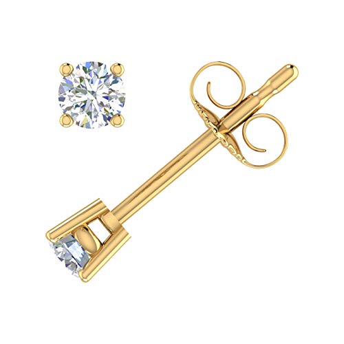 0.12 to 0.40 Carat 4-Prong Set Diamond Stud Earrings in 14K Gold2