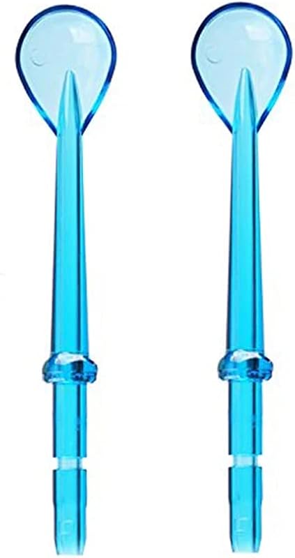 Ronsit Tongue Cleaner Tips Compatible with Waterpik Water Flosser WP-670 2p | Flosser Replacement Tips Reach Flosser Refill Replacement Heads, Compatible with Waterpik Oral Irrigator & Dental Flosser
