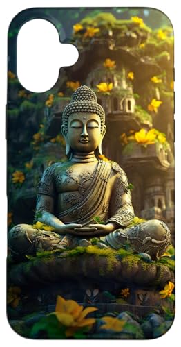 Buda en una Escena de Naturaleza Tranquila Carcasa para iPhone 16 Plus