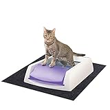 Under the Cat Litter Boxes Mat,Pee Mat,Absorbent Felt Fabric Material,Anti-slip Waterproof Layer,Reusable,Washable (Mat:24inches x 36inches)