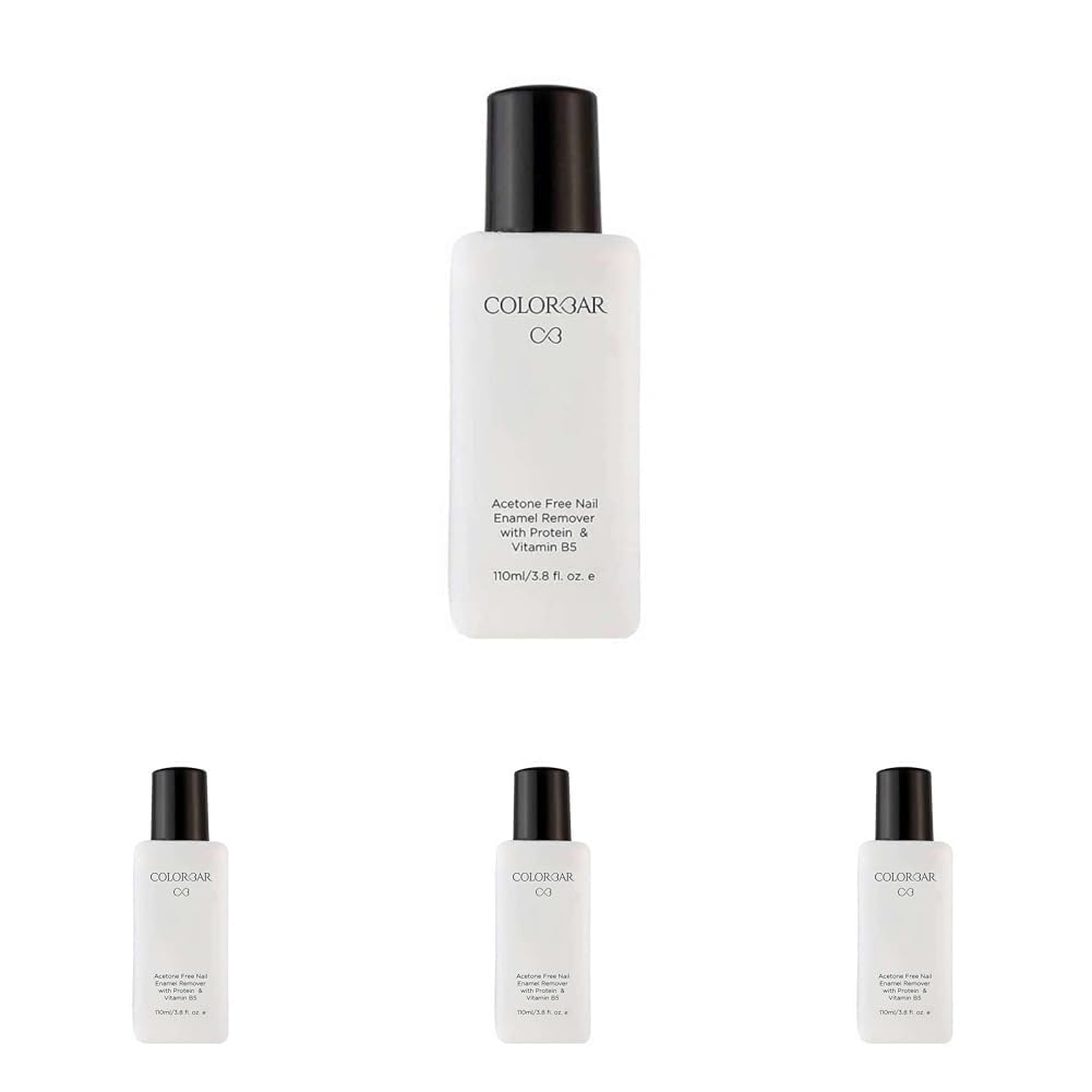 Colorbar Nail Polish Remover, 110ml | Nourishes nail | Acetone free | Infused with Vitamon B-5 | Gentle Nail Paint Remover (Pack of 4)-image-44