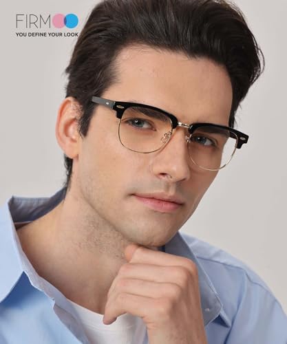Image of Firmoo Browline Blue Light Blocking Glasses for Women /Men, Stylish Computer & Phone Eyewear Anti Eyestrain