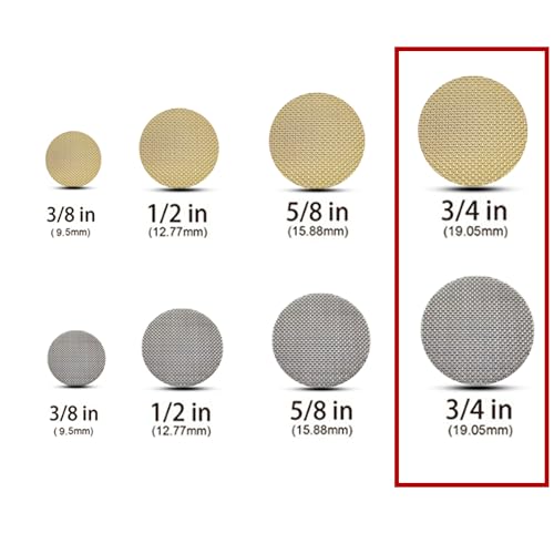 XHXMDL 220pcs Pipe Screens, 3/4 Inch (0.75 Inch) Pipe Filters, 110pcs Premium Stainless Steel Pipe Screens and 110pcs Brass Filters - Thumbnail 5
