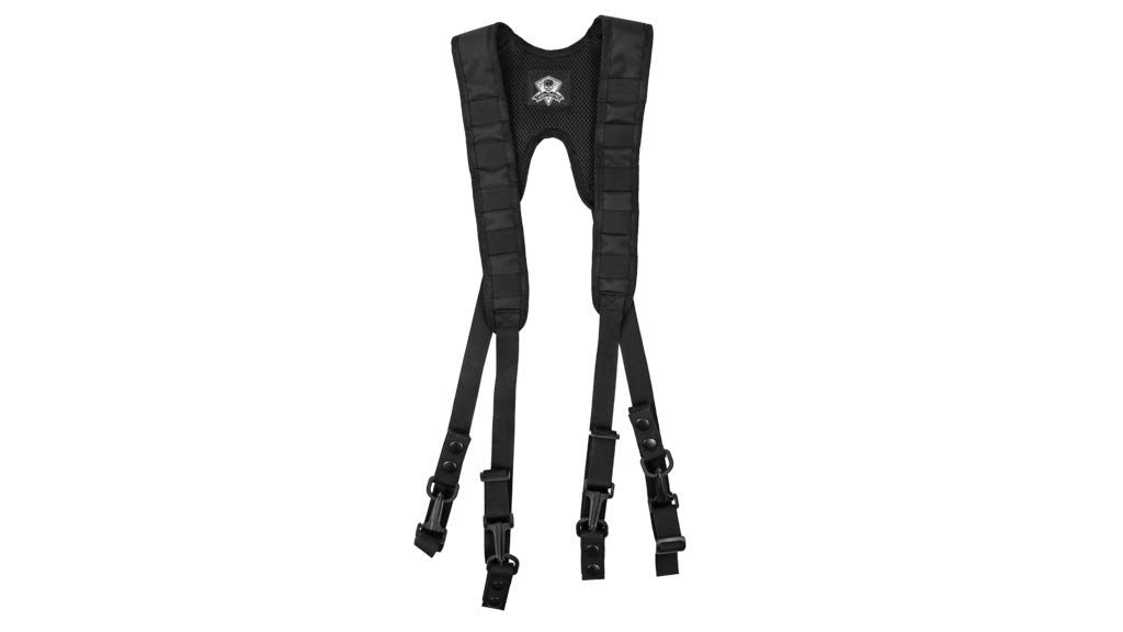 Grey Ghost GearLe Duty Belt Suspenders, Black, N/A