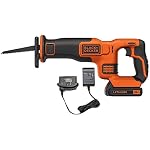 BLACK+DECKER – Black+Decker Akku-Säbelsäge (18V, 22 mm Hublänge, 110 mm Sch