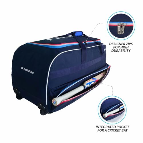 Image of DSC Intense Shoc Cricket Kit Bag with Wheels - Large Capacity Sports Equipment Travel Bag for Players
