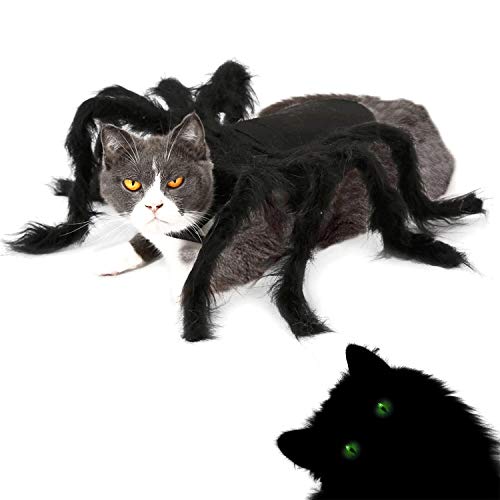 Halloween Dogs Cats Costume Furry Simulation Spider Pets Outfits Cosplay Costume Halloween Pets Accessories Decoration for Dogs Puppy Cats