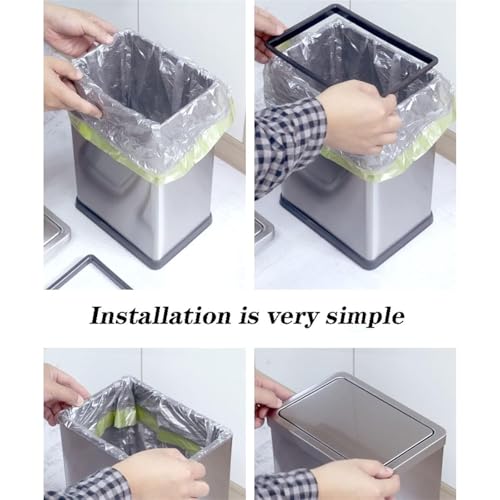 Cubo de basura de acero inoxidable de 10l para baño moderno y elegante 4