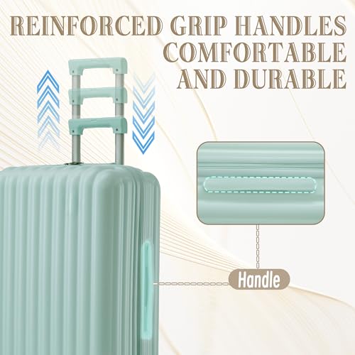 Image of 3-Piece ABS Hardshell Luggage Sets Lightweight, Tough & Scratch-Resistant