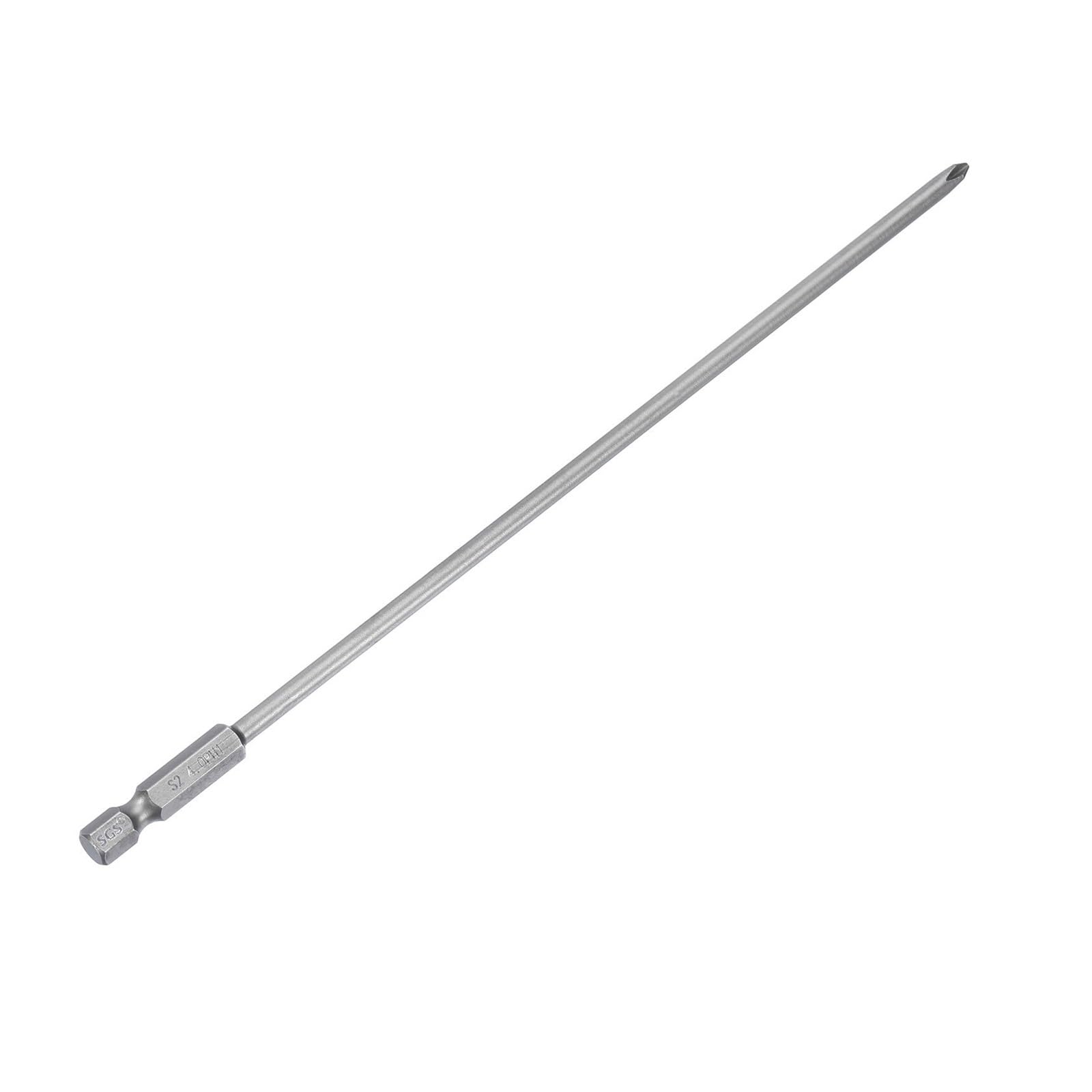 Embout de tournevis Phillips à tige hexagonale 1/4 ", 5 pièces, 200mm Long, embout magnétique en acier S2, tête transversale, forets électriques, 4 6mm(PH2 5mm Rod)