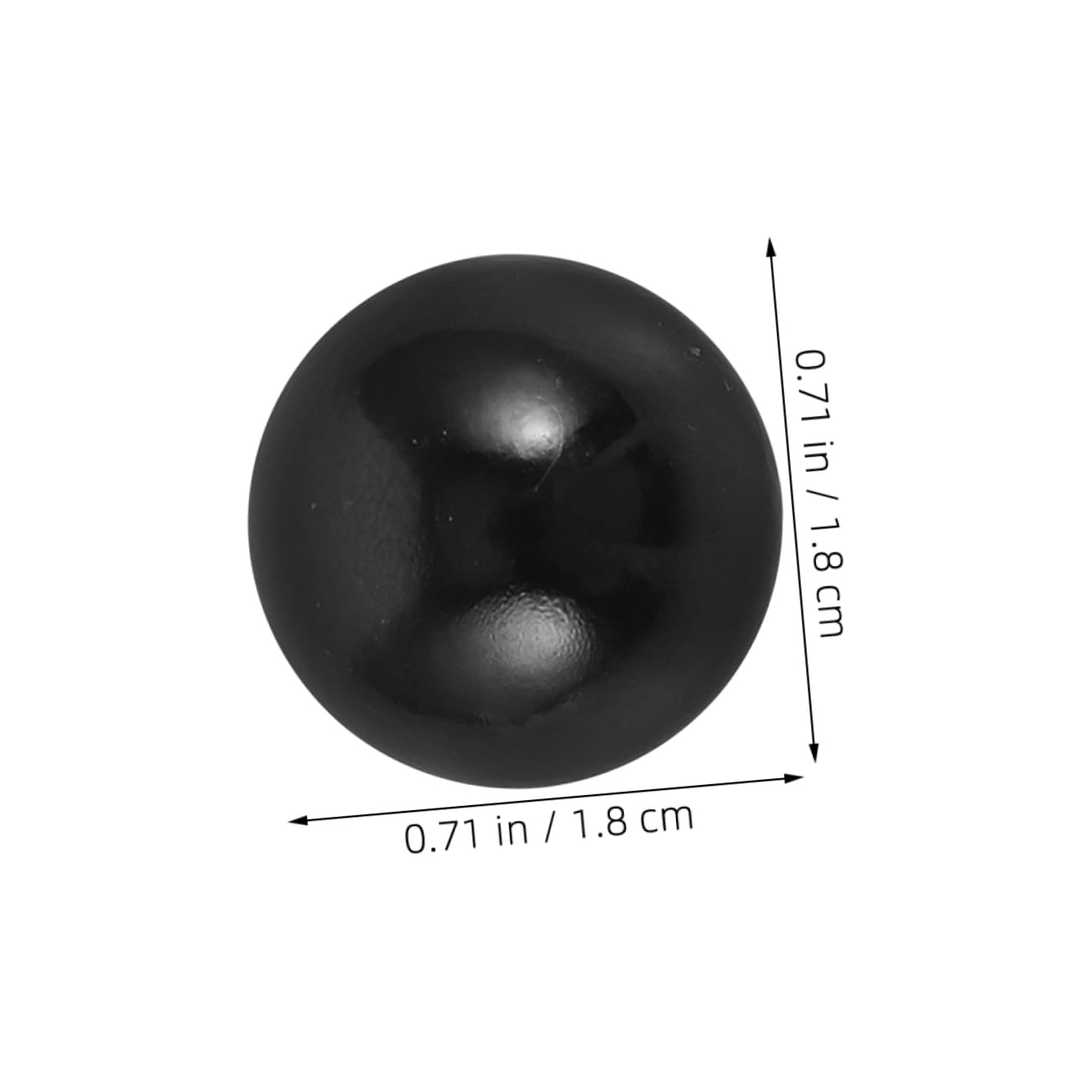 Abaodam Lot de 4 Boules de Rechange pour Mini Flipper en Plastique Noir, Faciles à Installer, Adaptées aux Tables de Jeu pour Usage Domestique