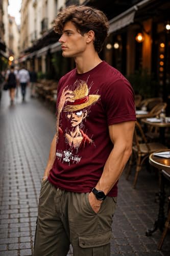 Image of INKKR Regular Fit Half Sleeves Round Neck Typographic Printed Cotton T-Shirt