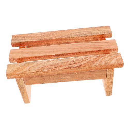 Tabouret en bois marron léger et antidérapant pour douche et sauna - 2