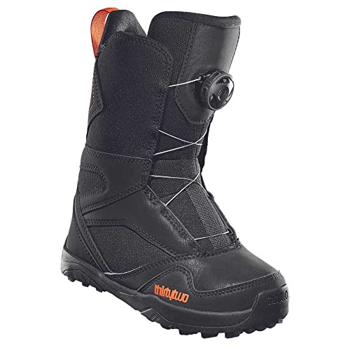 Thirty Two Youth BOA Snowboard Boots, Black/Orange, 4
