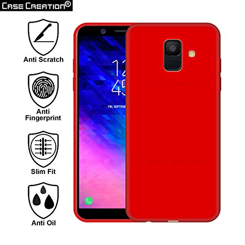 Image of Case Creation Luxurious OG Series for Samsung On6 Case Cover,Anti-Dirty Slim Case Frosted Matte Cute Candy TPU Raised Bezel (Splash of Color) Back Cover for Samsung Galaxy On6 -Wine Red