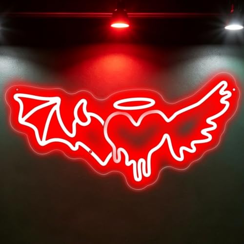 Angel & Devil Neon Sign for Weddings & Parties