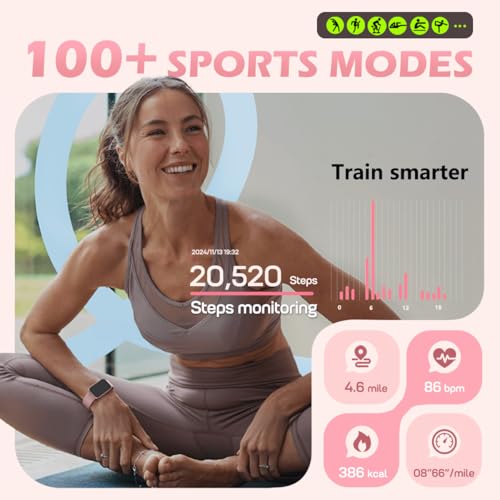 Image of MorePro Health Fitness Tracker for Women Men, 24 /7 Heart Rate Blood Pressure & Oxygen Monitoring, Sleep Tracker, 100+ Sport Modes Smart Watch, IP68 Waterproof, 2 Bands, Compatible Android iOS