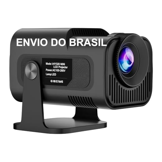 HY320PRO Mini Projetor Portatil - por Salange, Keystone Automático, Suporte para Projetor Inteligente FHD 1080P 12000 lúmens com WiFi 6, BT 5.2 e Android 11.0, 180° Giratório. ENVIO DO BRASIL