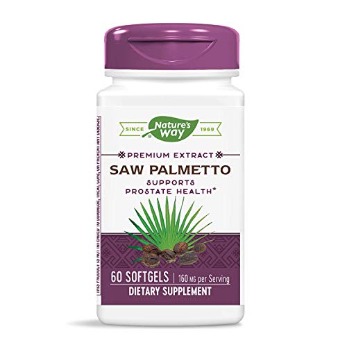 NATURE'S WAY SAW PALMETTO EXTRACT, 60 SGEL- 3 Pack