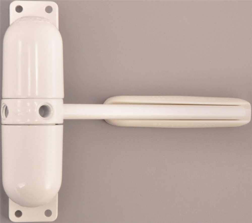 Prime-Line KC11US Samozamykacz sprężynowy bezpieczeństwa, ramię 12,5 cm (10,5 cm), odlew ciśnieniowy, biały, bezręczny, 1 sztuka