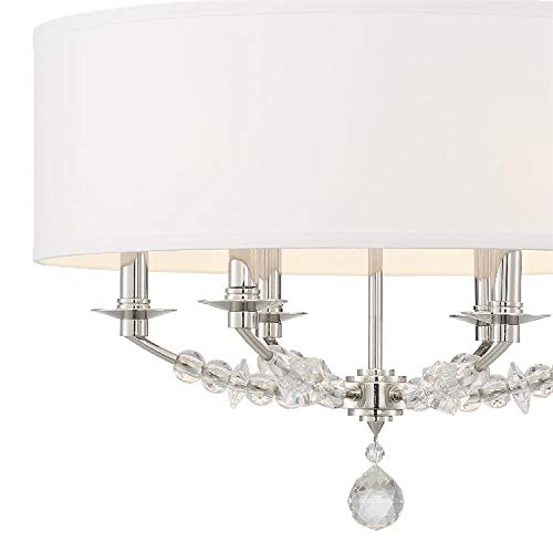 Crystorama Mirage Six Light Polished Nickel Chandelier #TOP23