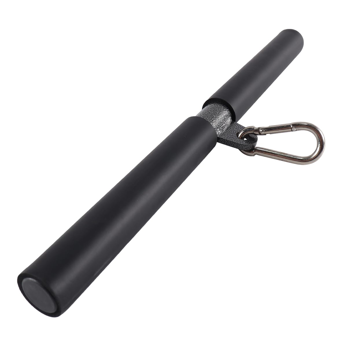 Nicear Rotating Straight Bar Gym Cable Attachment Carbon Steel Lat Pulldown Handle With Carabiner For Biceps Triceps Diy Home Gym Equipment (370x25mm)