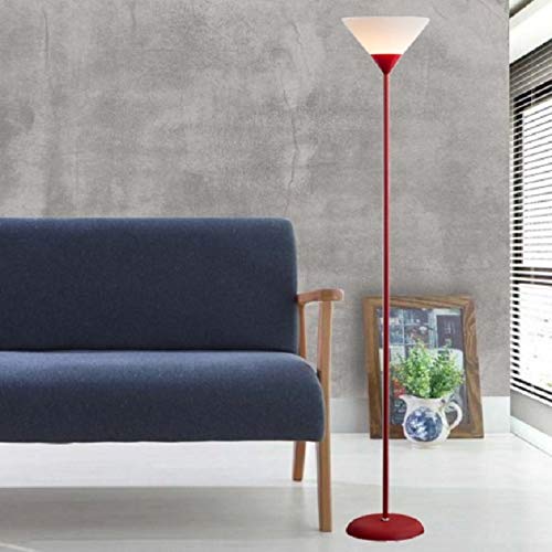 Luminária Chão 1,80m Pedestal Coluna Abajur Led Spot Bivolt Gimpo PF-04 Cor: Vermelho