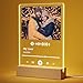 Giftove Spotify Glas Personalisierte Geschenke für Frauen, Freundin - Valentinstag Geschenke für Frau, Männer, Paare, Partner mit Bild - Acryl Fotogeschenke zum Valentinstag Jahrestag und Geburtstag