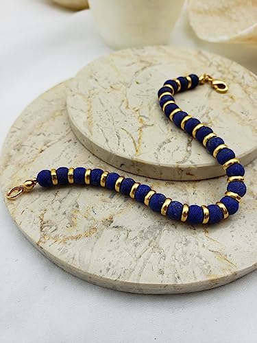 Lapis Lazuli Beaded Bracelet - Sumerian Inspired2