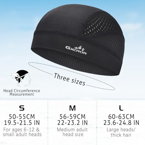 Image of GXCROR Cooling Skull Cap for Men Women Sweat-Wicking Breathable Mesh Liner for Helmets, Summer Cycling Motorcycle