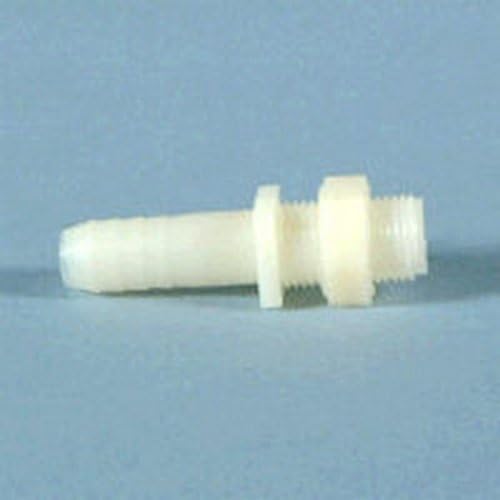 Nylon Adapter Hose Barb With Lock Nut 3/4" Barb (Pack of 5)