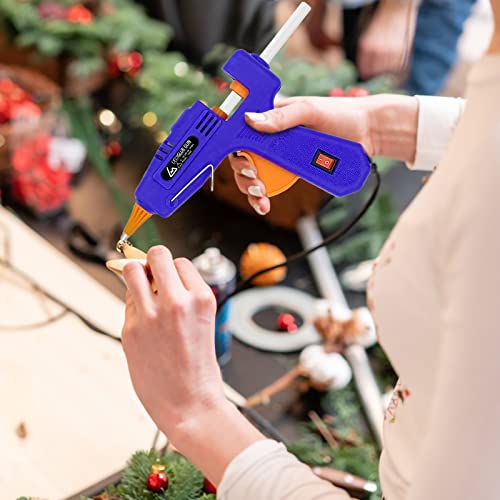 Liumai Glue Gun, Mini Hot Glue Gun Kit With 20 Glue Sticks, Hot Glue Guns For Crafts School Diy Arts Home Quick Repairs, Mini Glue Gun Blue #TOP3