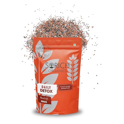 Image of Sorich Organics Daily Detox Seed Mix for Eating 250gm | Super Seeds Mix | Healthy Snacks | Diet Food | Vegan | Gluten Free | Zero Cholesterol