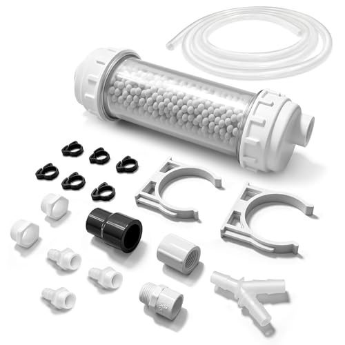 Condensate Neutralizer Kit for Rinnai Tankless Water Heater 804000074 Navien Rheem 100 000 BTU/HR Ac-id Neutralizer for Condensing Boiler Furnace 15-Piece Complete Set with 10ft Tubing & 3/4 NPT