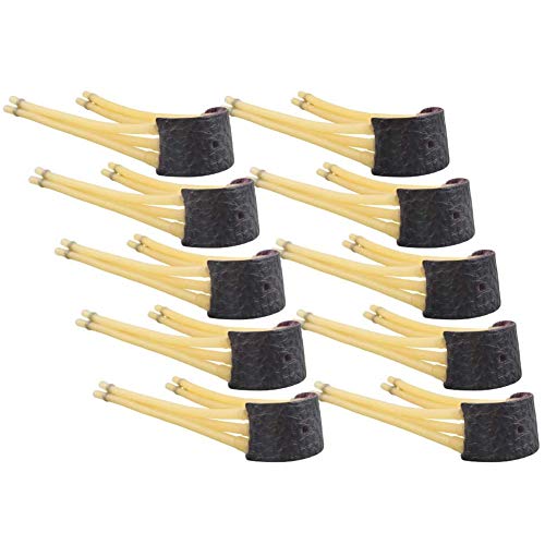 WLXW 10 Pcs Tirachinas De Caza Gomas Tirachinas Caza Catapulta, Gomas para Tirachinas De Caza Goma Tirachinas Recambio con 3 Gomas Tirachinas De Latex Natural para Recambio Al Aire Libre Cover