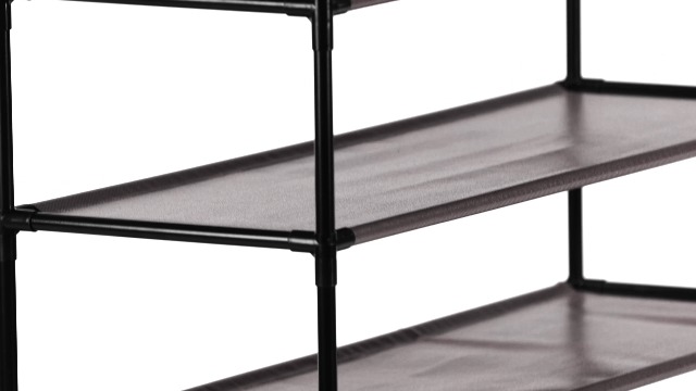 Étagère à Chaussures XL Relaxdays 5 Niveaux – 20 Paires, Système Emboîtement, Design Ouvert Gris, Rangement Entrée Ou Couloir 90,5 X 87,5 X 30 Cm